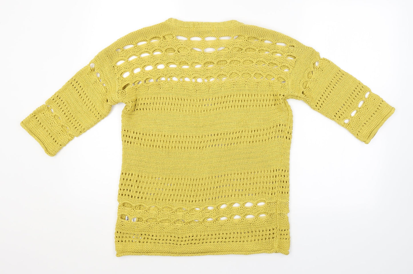 NEXT Womens Yellow   Pullover Jumper Size S