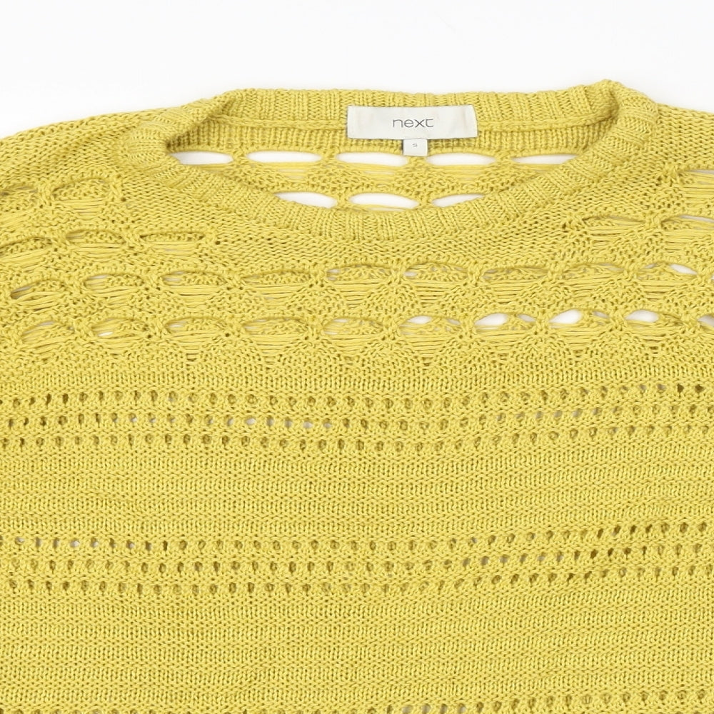 NEXT Womens Yellow   Pullover Jumper Size S