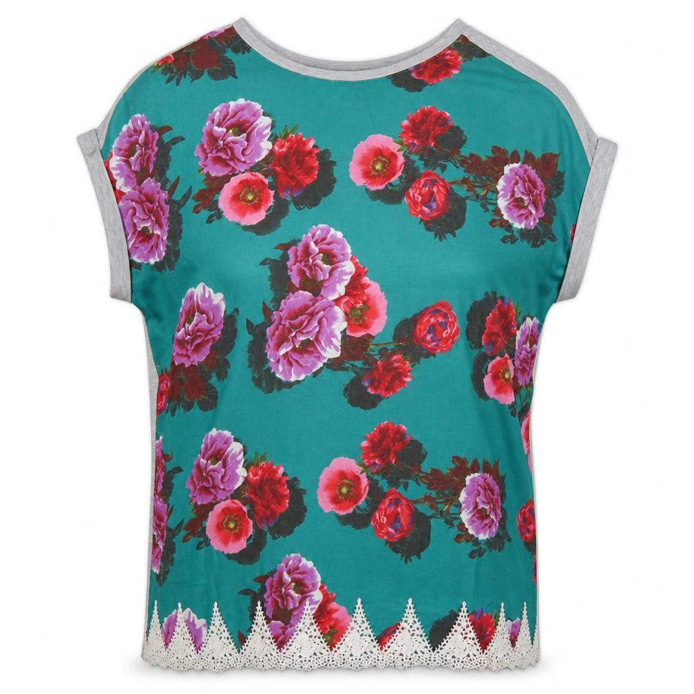 Papaya Womens Multicoloured Floral  Basic Blouse Size 12