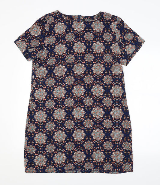 Fashion Union Womens Multicoloured Argyle/Diamond  Basic Blouse Size 12
