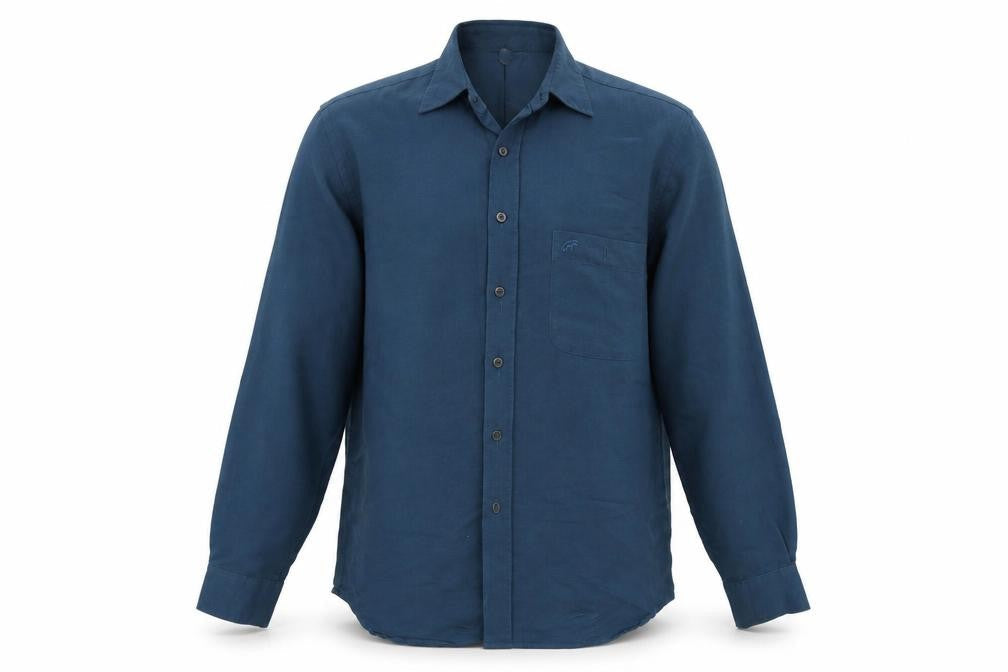 Roberto Carlo Mens Blue    Button-Up Size L