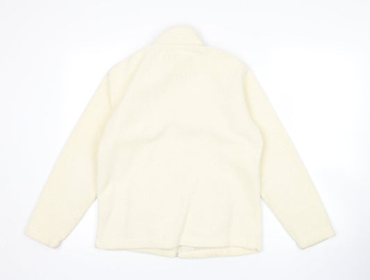 Mia Moda Womens Beige   Full Zip Sweatshirt Size S