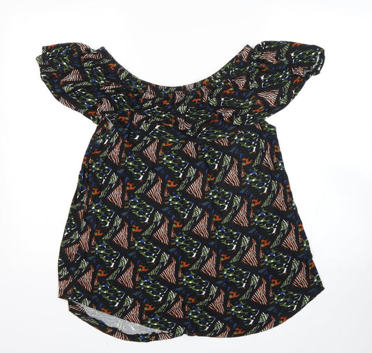 Pep&co Womens Multicoloured Animal Print  Basic Tank Size 12