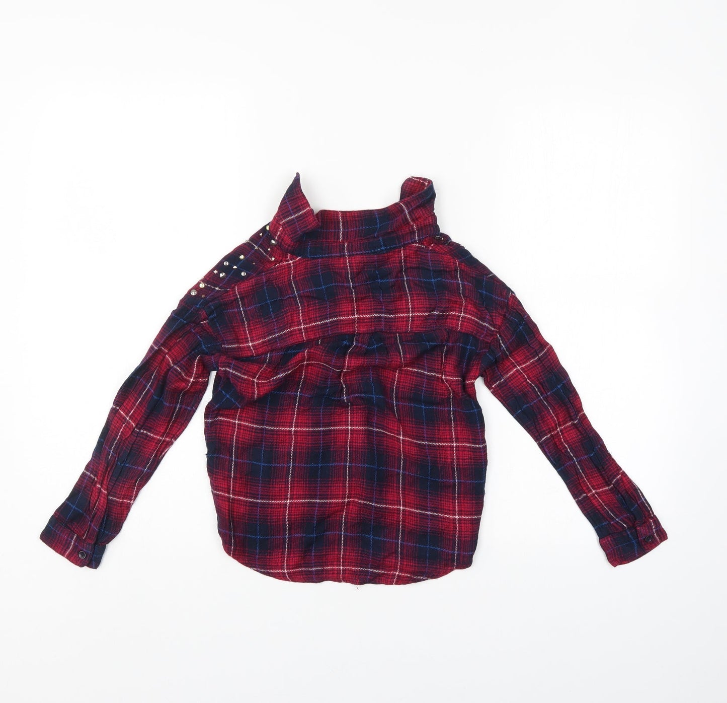I love girl wear  Girls Multicoloured Check  Basic Button-Up Size 9 Years
