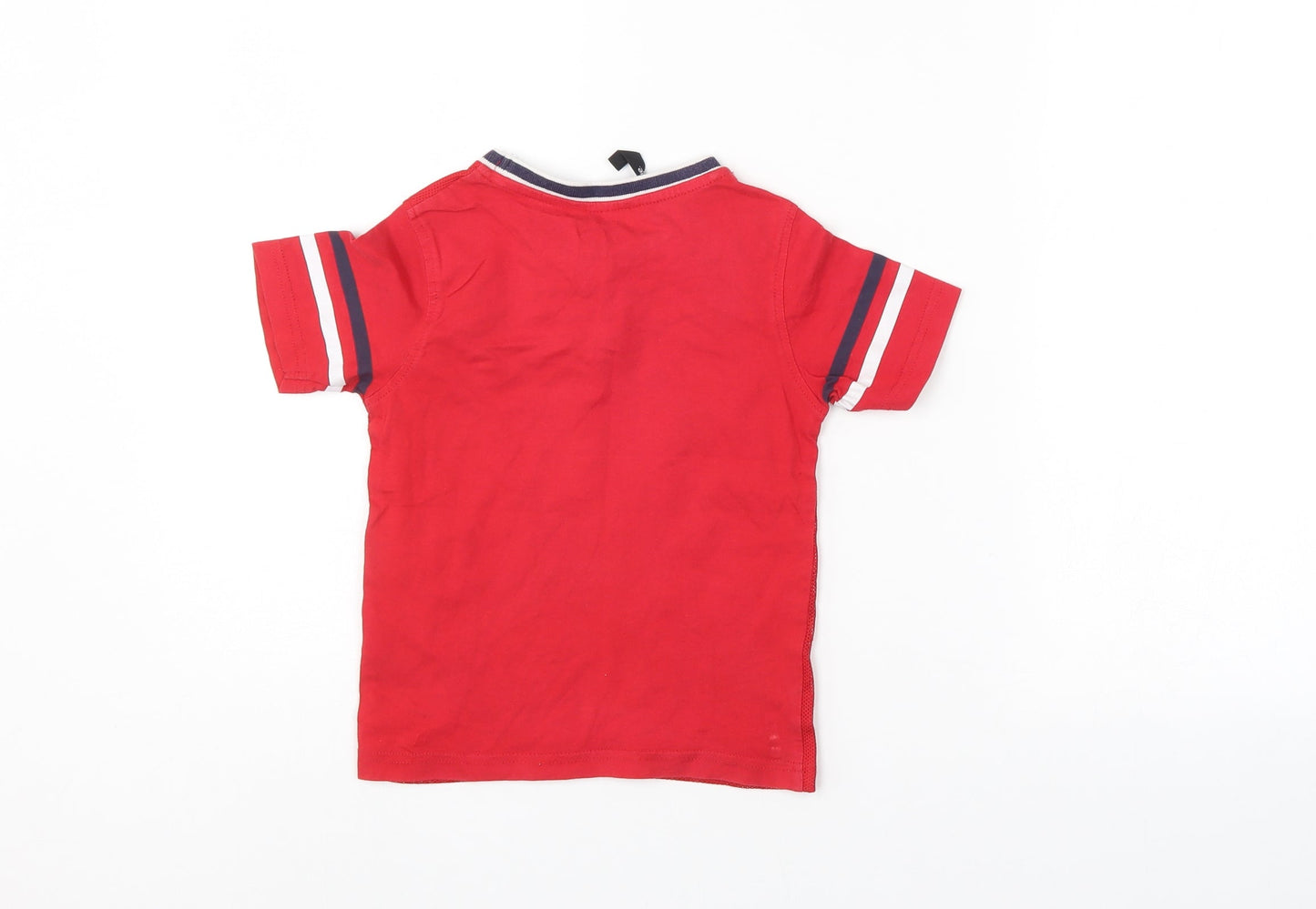 George Boys Red   Basic T-Shirt Size 5-6 Years