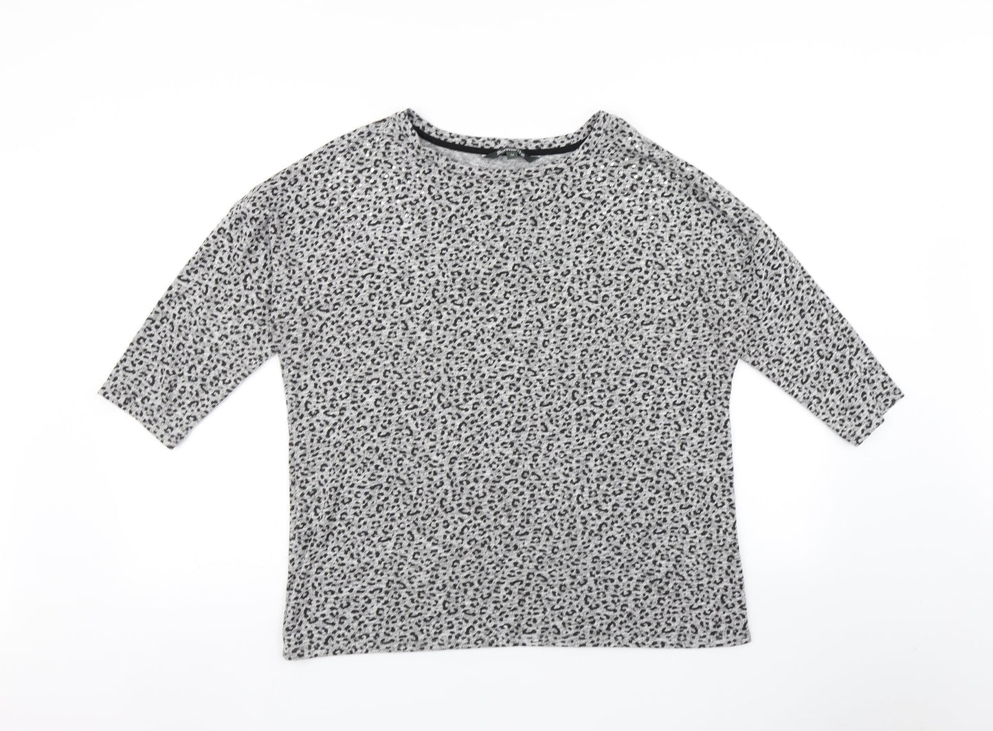 Bonmarche Womens Multicoloured Animal Print  Pullover Jumper Size 14