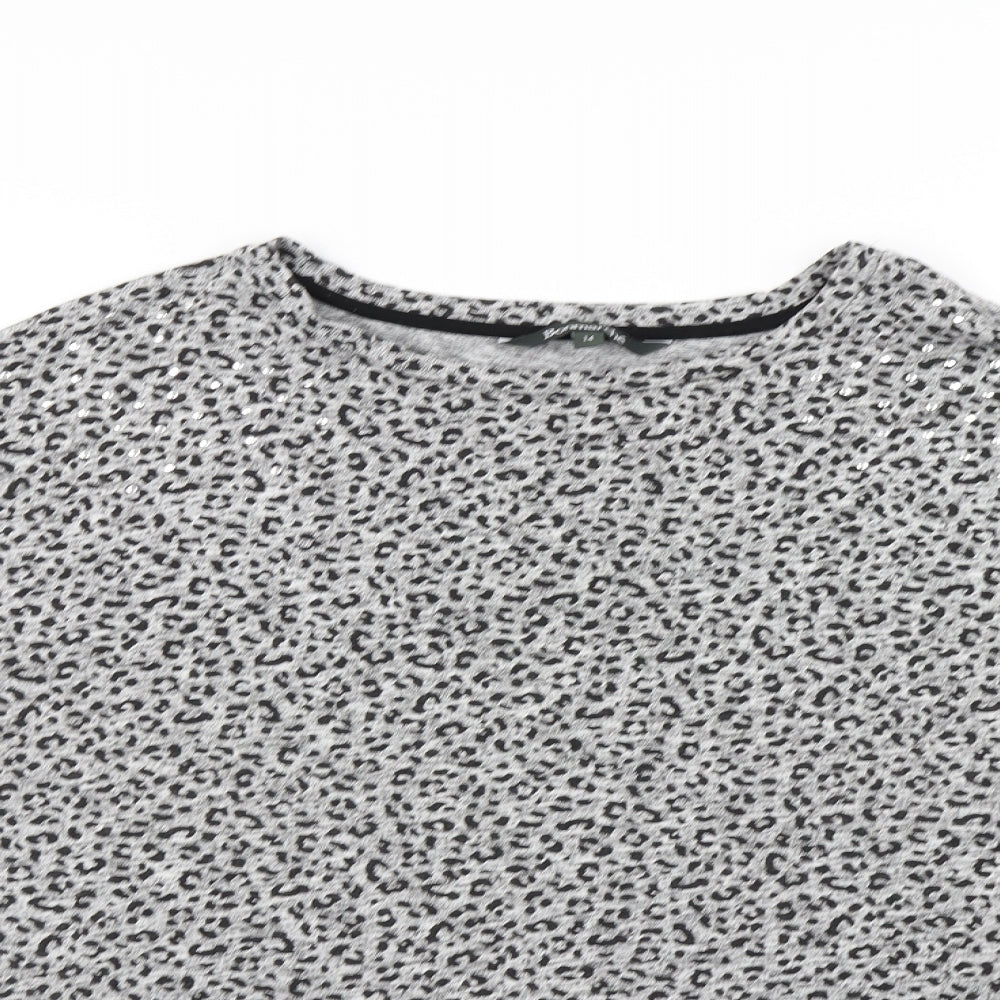 Bonmarche Womens Multicoloured Animal Print  Pullover Jumper Size 14
