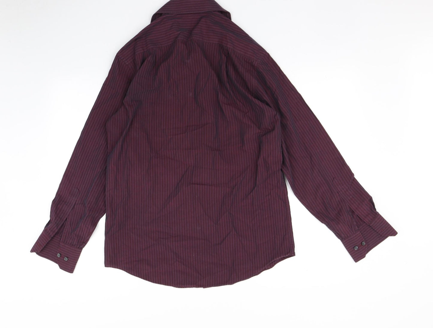 Jack reid Mens Purple Striped   Button-Up Size 14.5