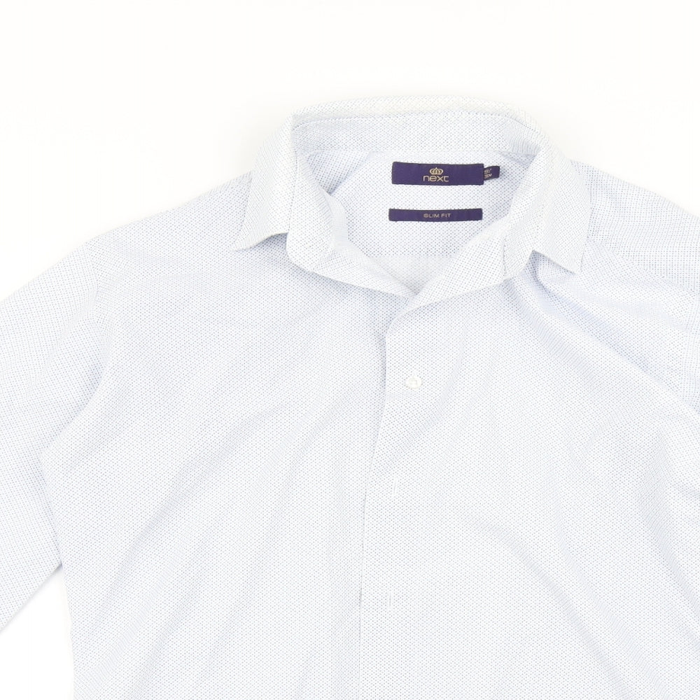 NEXT Mens Blue    Button-Up Size 15.5