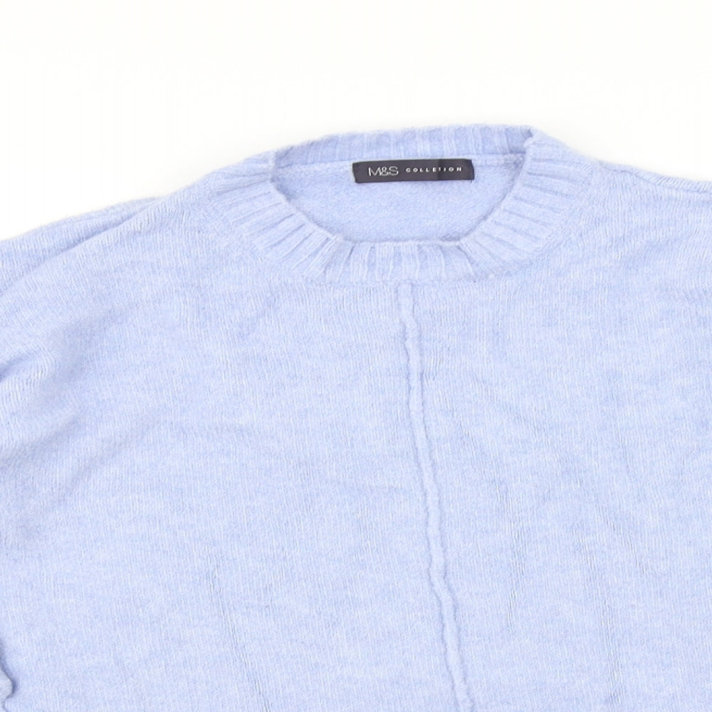 Marks and Spencer Womens Blue   Pullover Jumper Size S