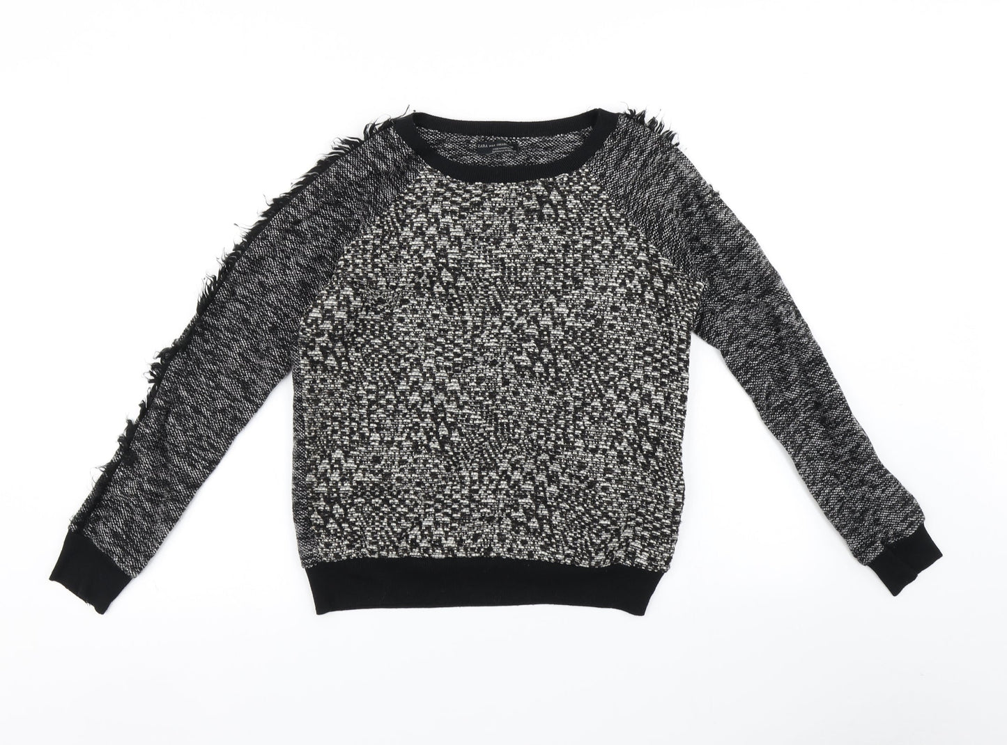 Zara Womens Black   Pullover Jumper Size M