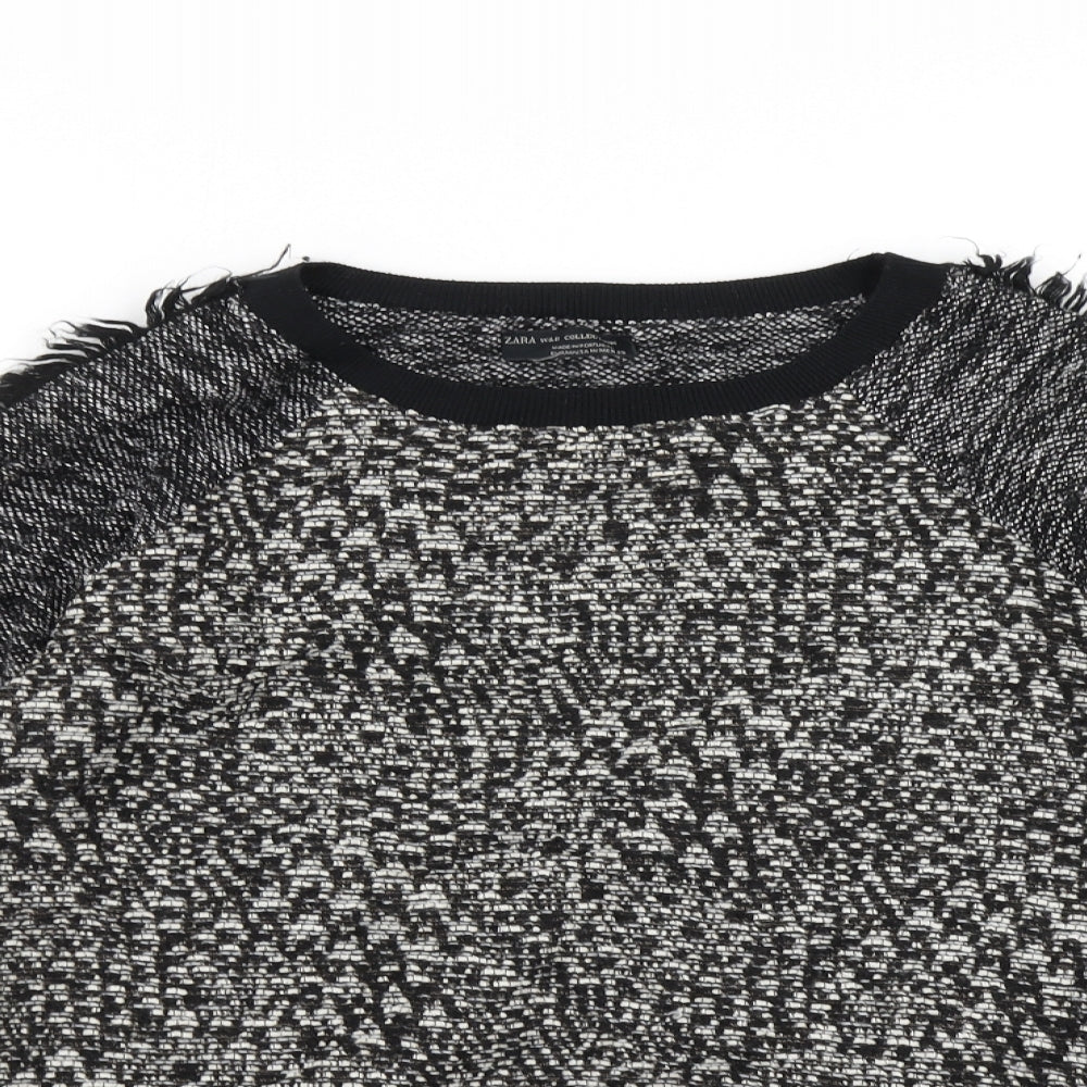 Zara Womens Black   Pullover Jumper Size M
