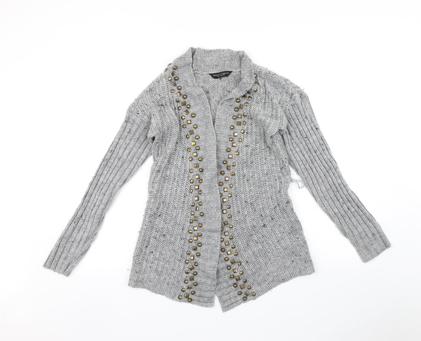 Dorothy Perkins Womens Grey   Cardigan Jumper Size 8