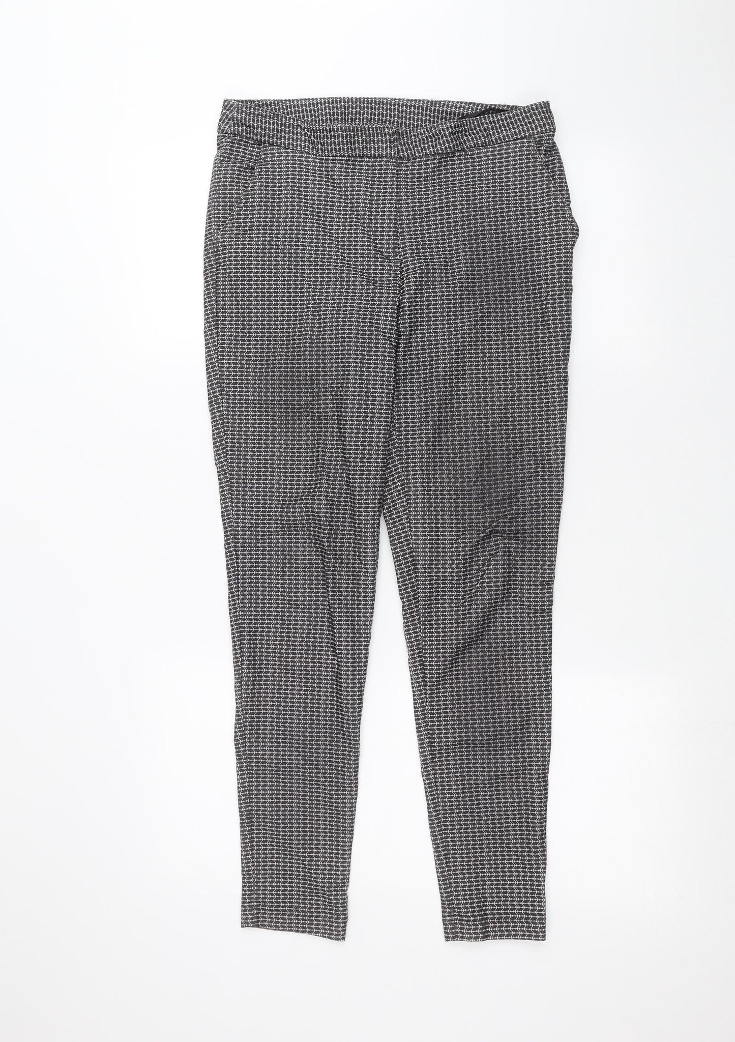 New Look Womens Black   Trousers  Size 10 L24 in