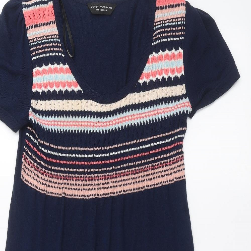 Dorothy Perkins Womens Blue   Pullover Jumper Size 12