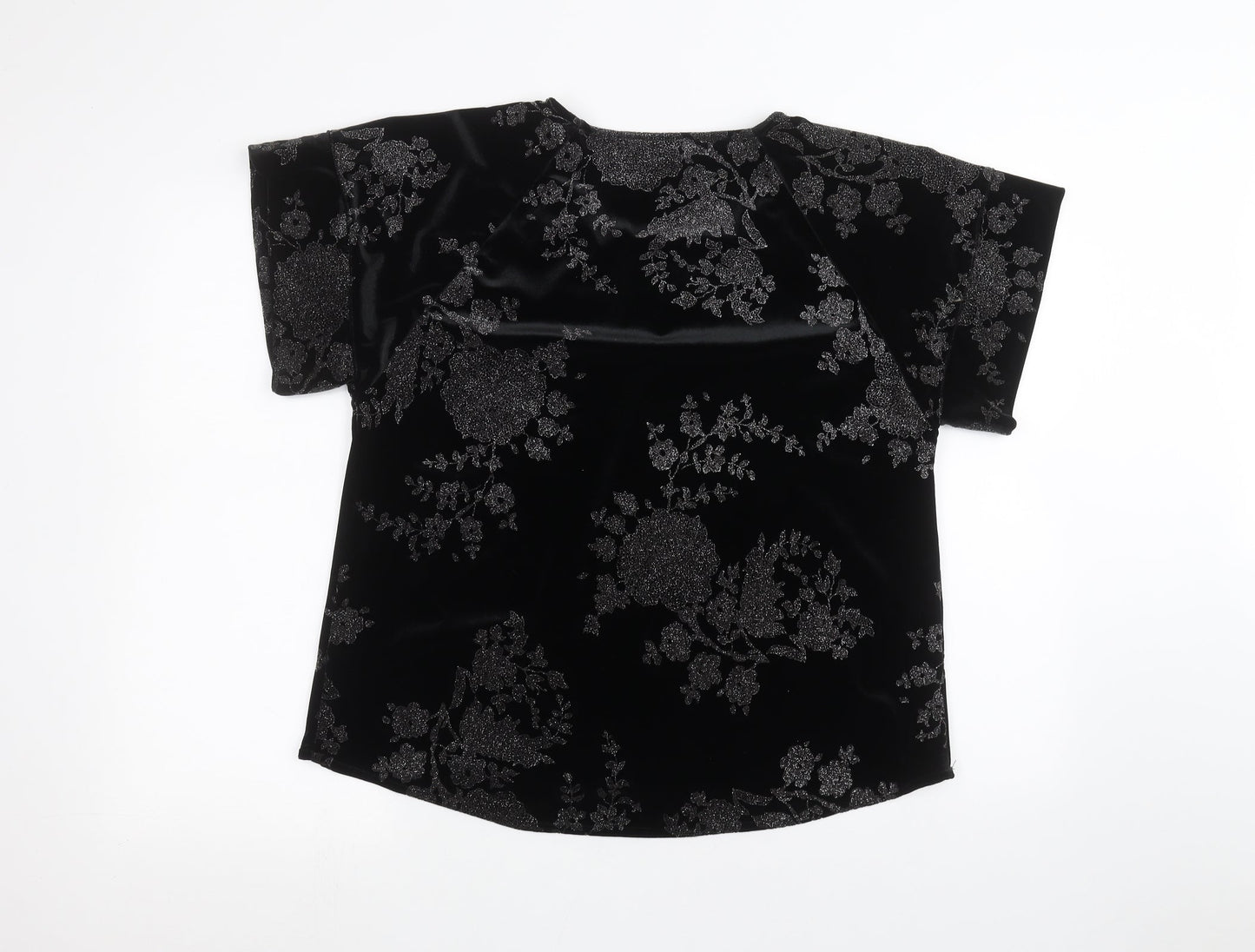 River Island Womens Black   Basic T-Shirt Size 10
