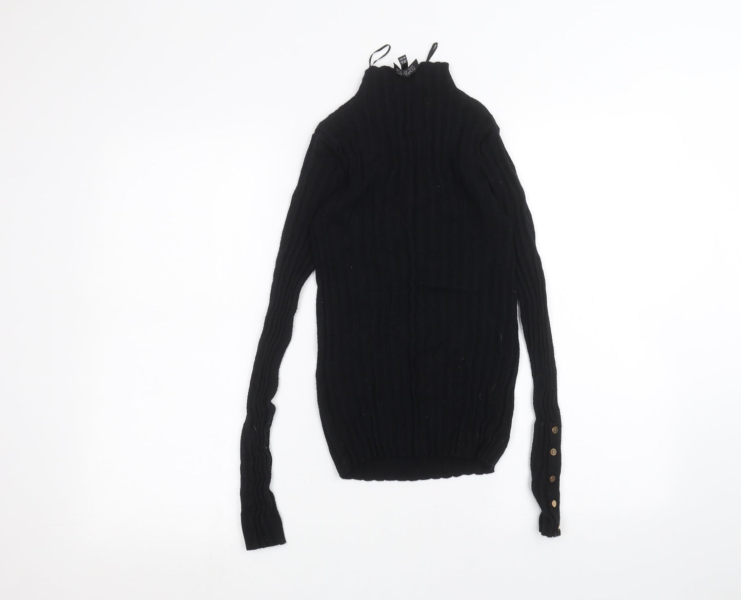 Topshop Womens Black   Basic T-Shirt Size 8