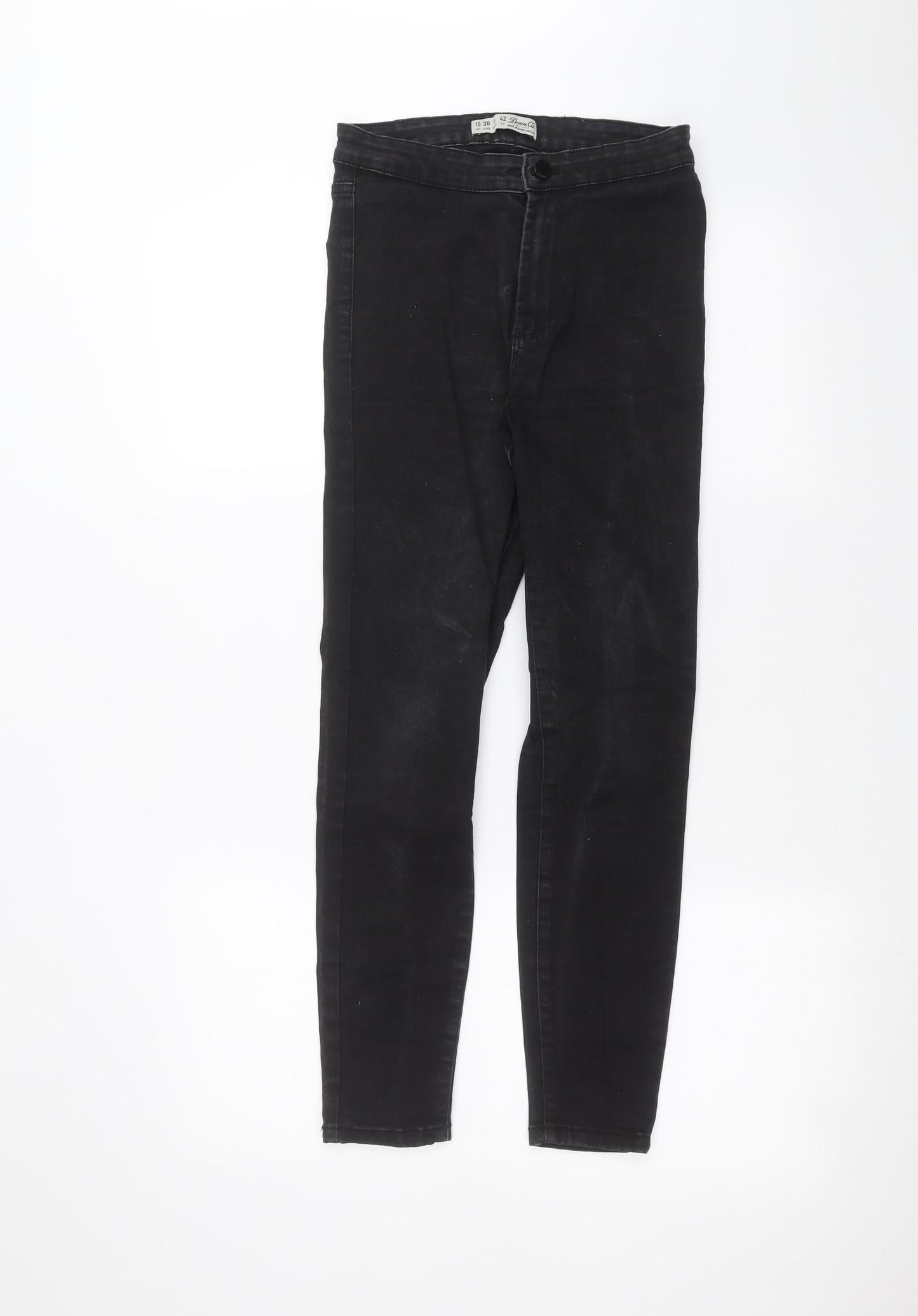 Denim & Co. Womens Black   Skinny Jeans Size 10 L23 in