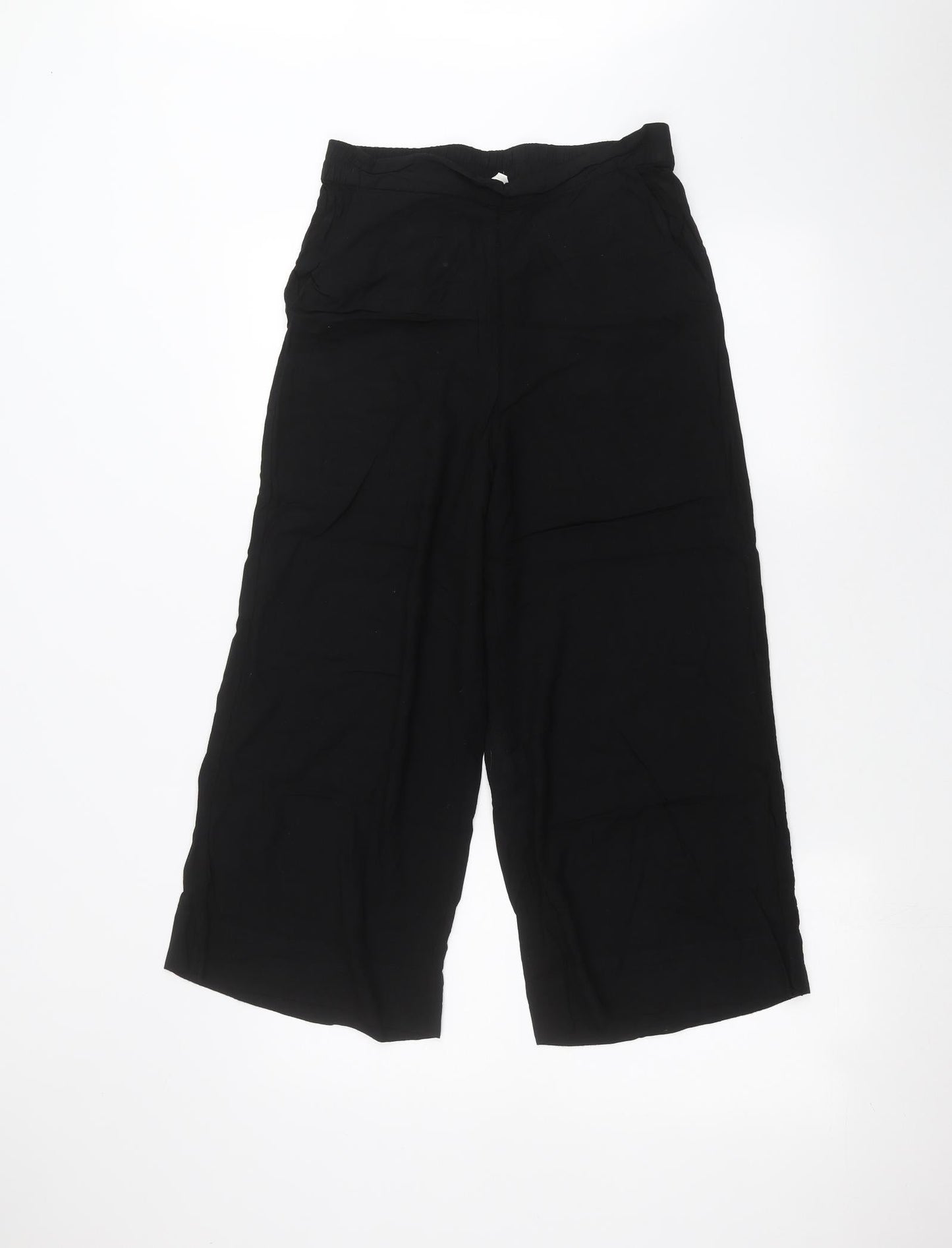 H&M Womens Black   Trousers  Size 8 L20 in