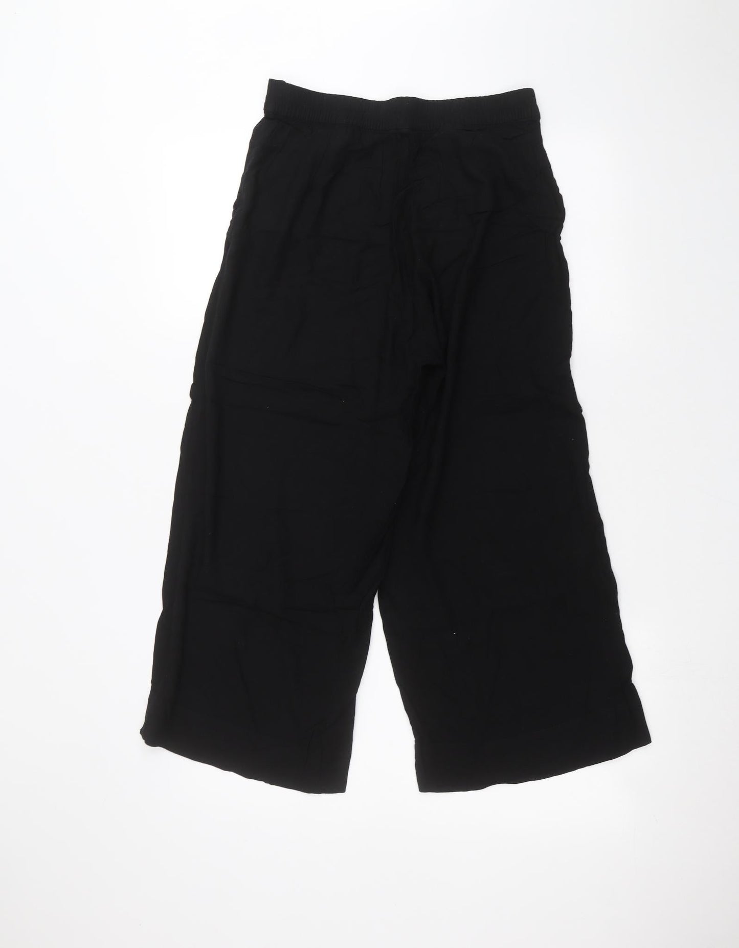 H&M Womens Black   Trousers  Size 8 L20 in