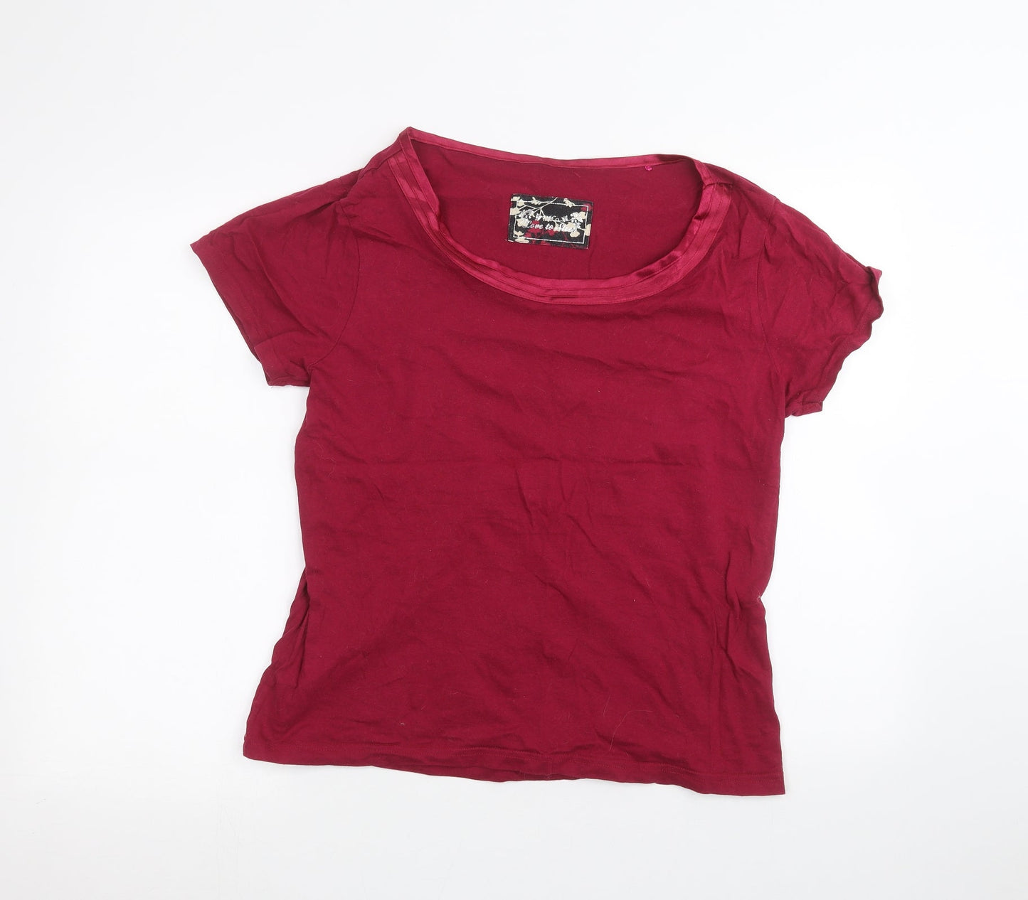 M&Co Womens Pink   Basic T-Shirt Size 14