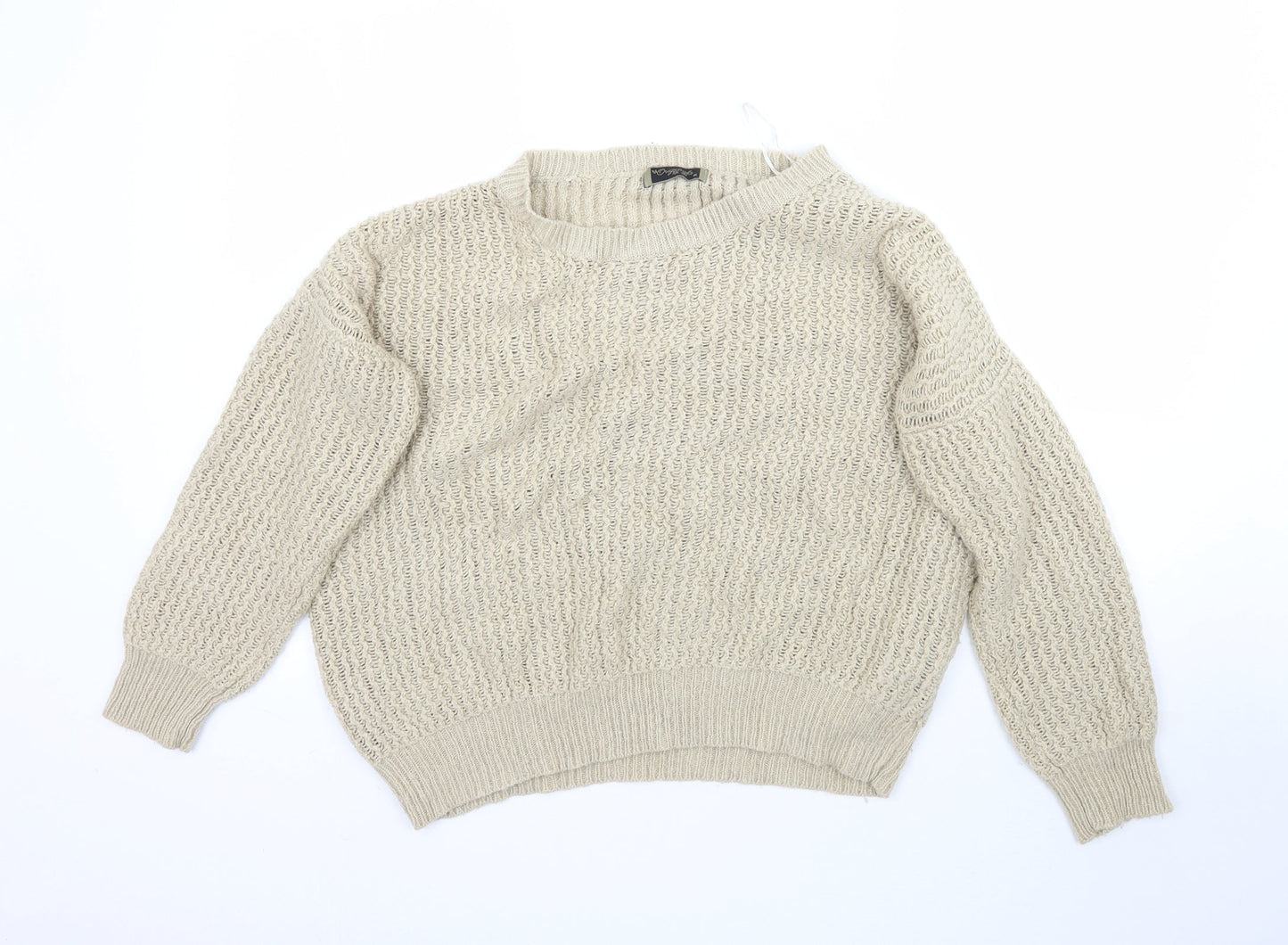 Originals Womens Beige  Knit Pullover Jumper Size M