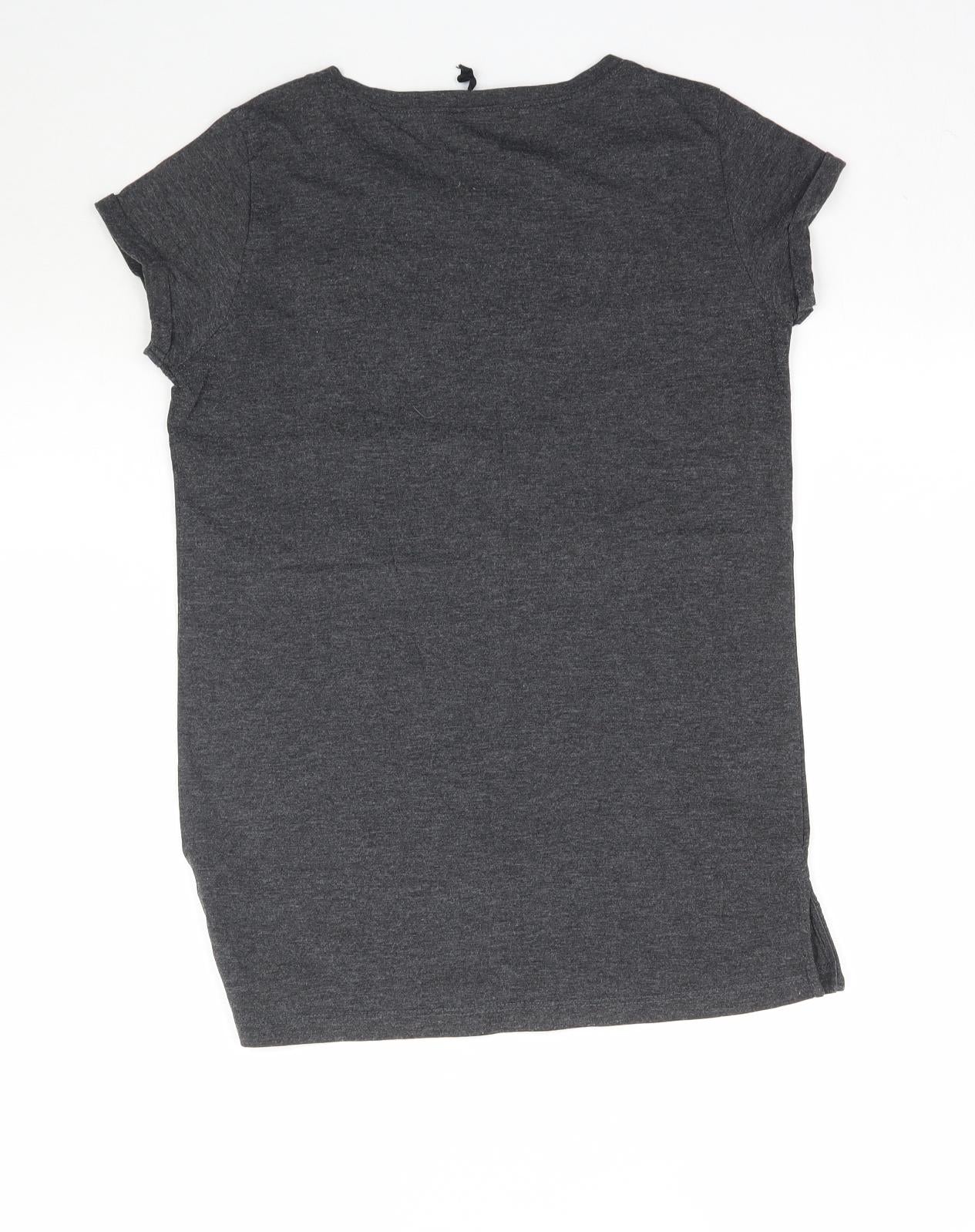 Sinsay Womens Grey   Basic T-Shirt Size S  - 99 Troubles