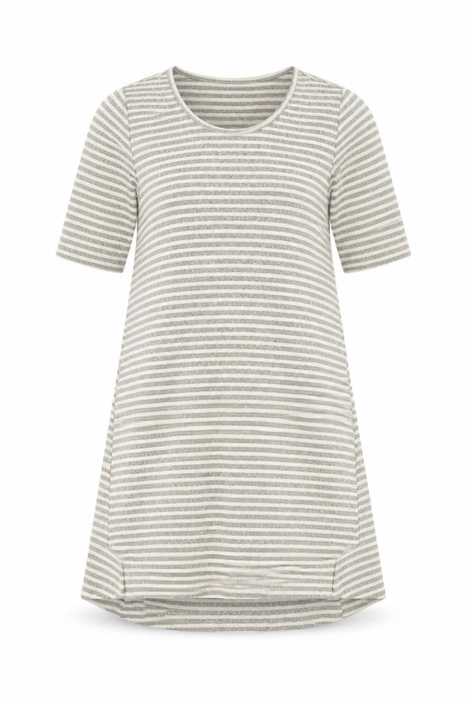 Lisa Rinna Womens Multicoloured Striped  T-Shirt Dress  Size XS