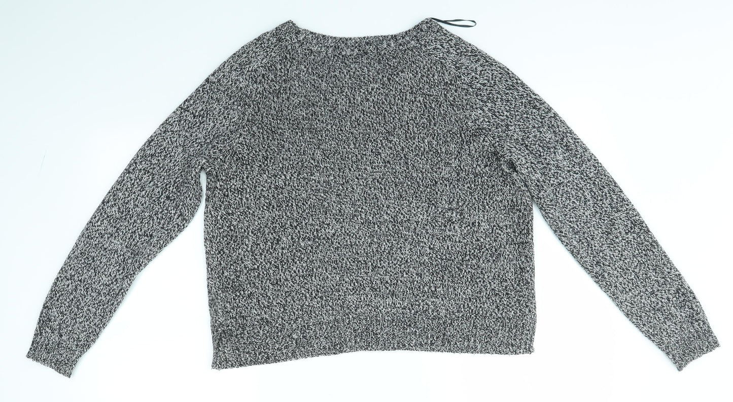 H&M Womens Grey   Pullover Jumper Size M