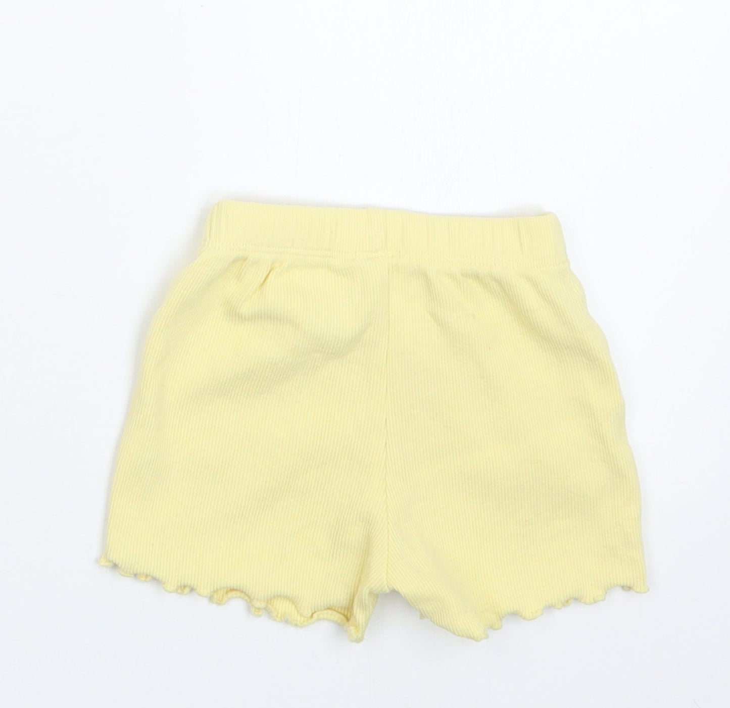 George Girls Yellow   Cropped Trousers Size 3-6 Months