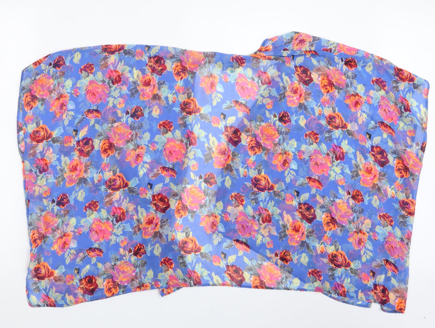 New Look Girls Blue Floral  Kimono Jacket Size S