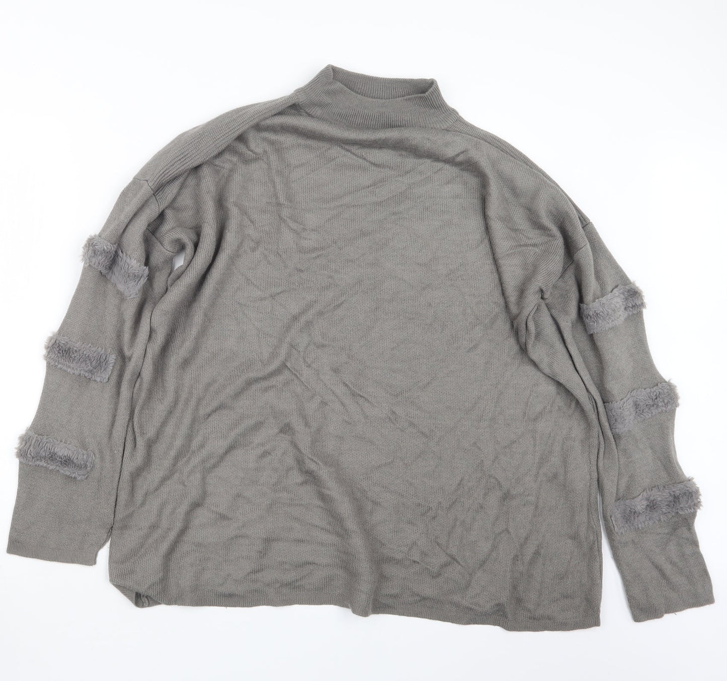 Papaya Womens Brown  Knit Pullover Jumper Size M
