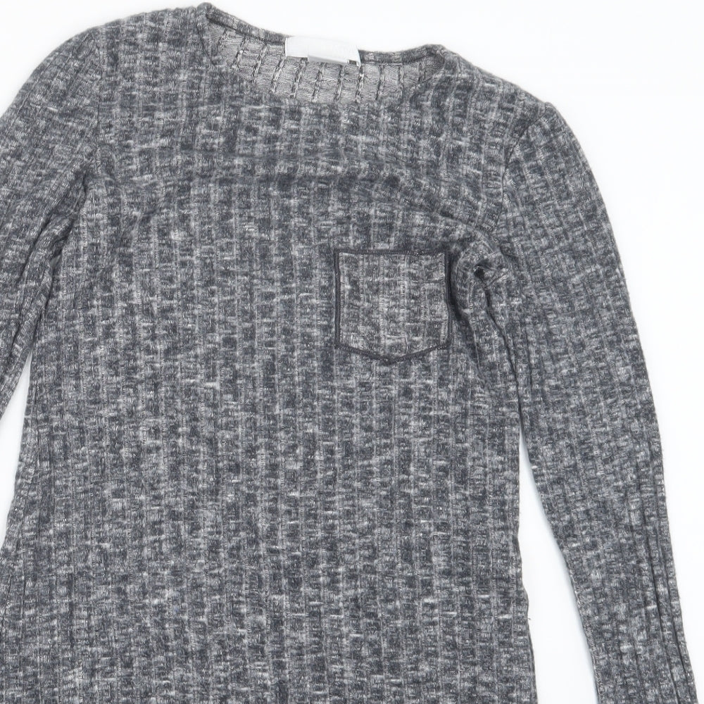 Cooperative Womens Blue  Knit Pullover Jumper Size S