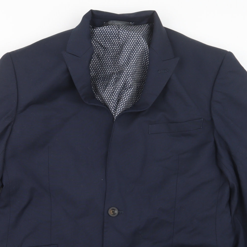Marks and Spencer Mens Blue   Jacket Suit Jacket Size 36