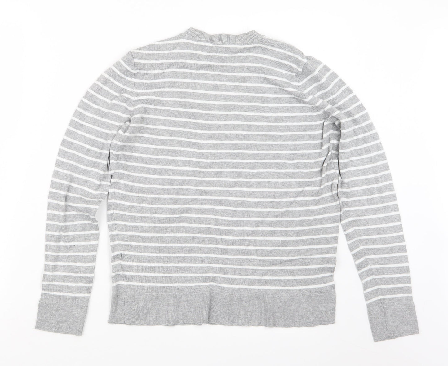 Principles Womens Grey Striped  Pullover Jumper Size 14