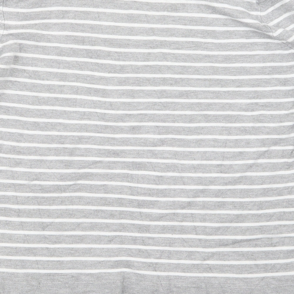 Principles Womens Grey Striped  Pullover Jumper Size 14