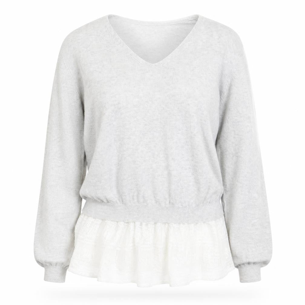 F&F Womens Grey  Knit Pullover Jumper Size 14