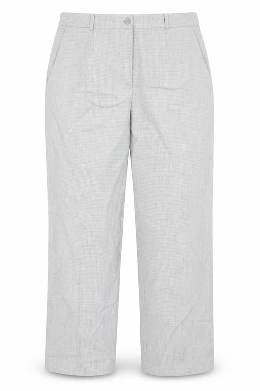 Brandtex Womens Grey Check  Trousers  Size 18 L26 in