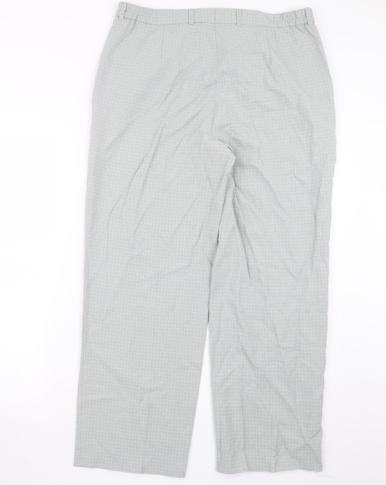 Brandtex Womens Grey Check  Trousers  Size 18 L26 in