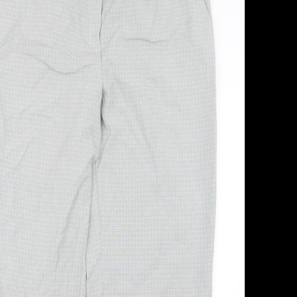Brandtex Womens Grey Check  Trousers  Size 18 L26 in