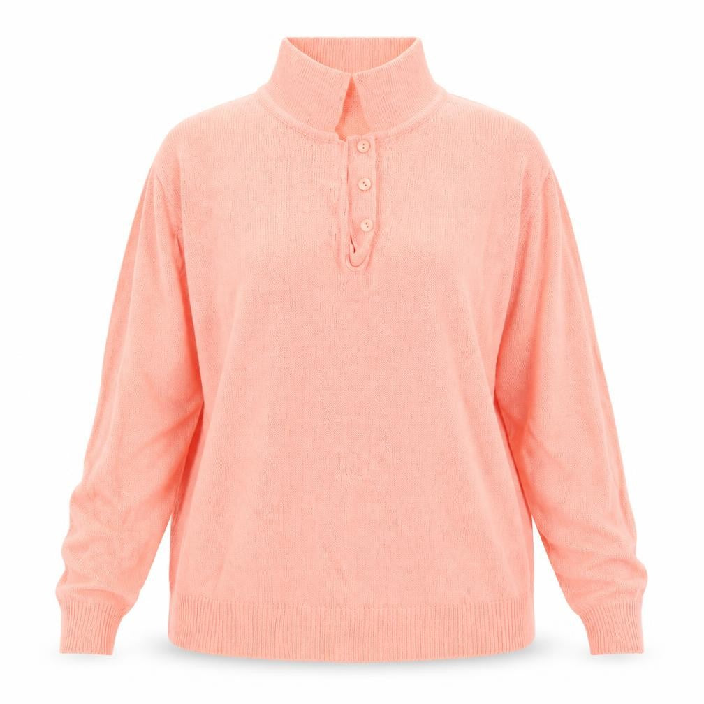 Damart Womens Orange  Knit Pullover Jumper Size 16