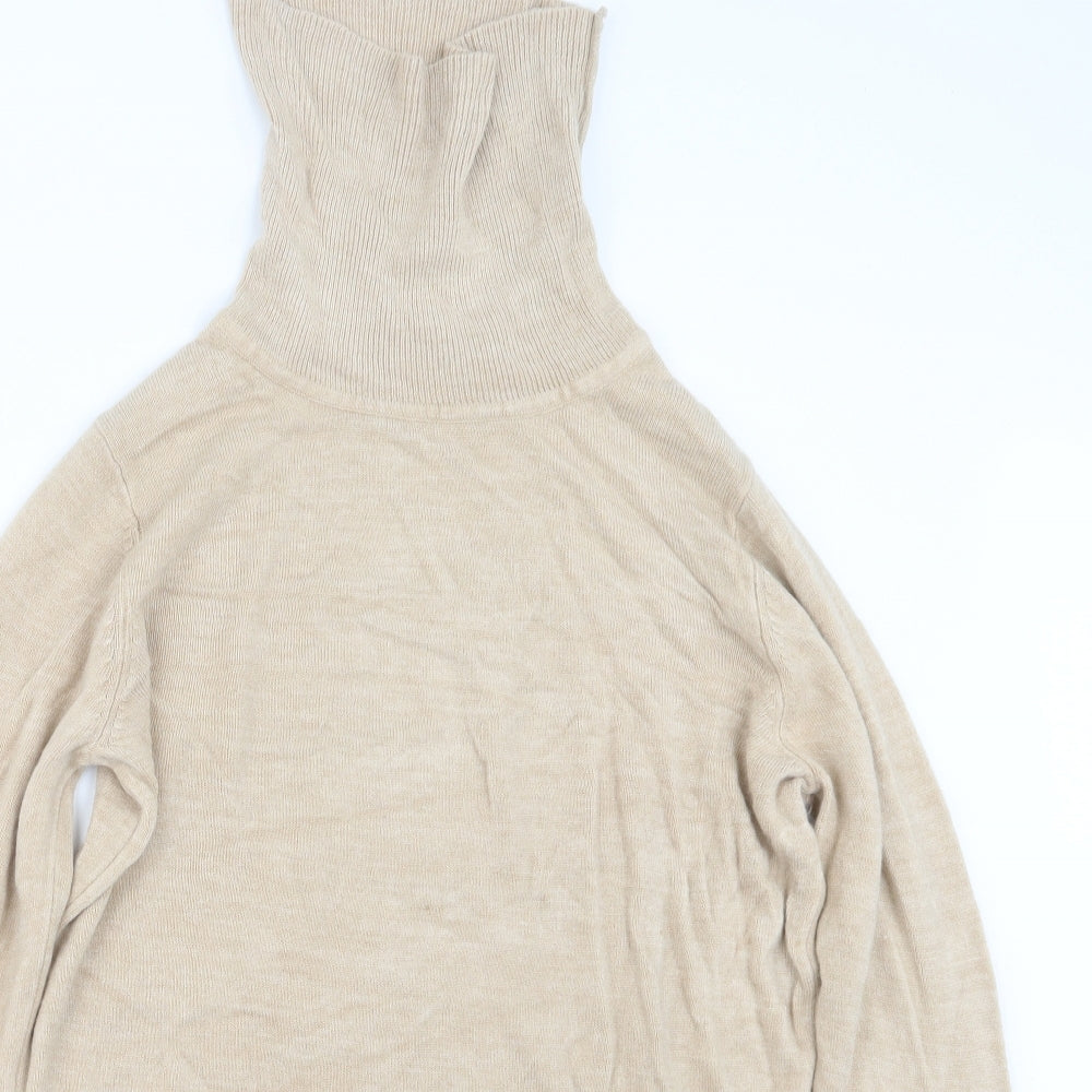 Papaya Womens Beige  Knit Pullover Jumper Size 14