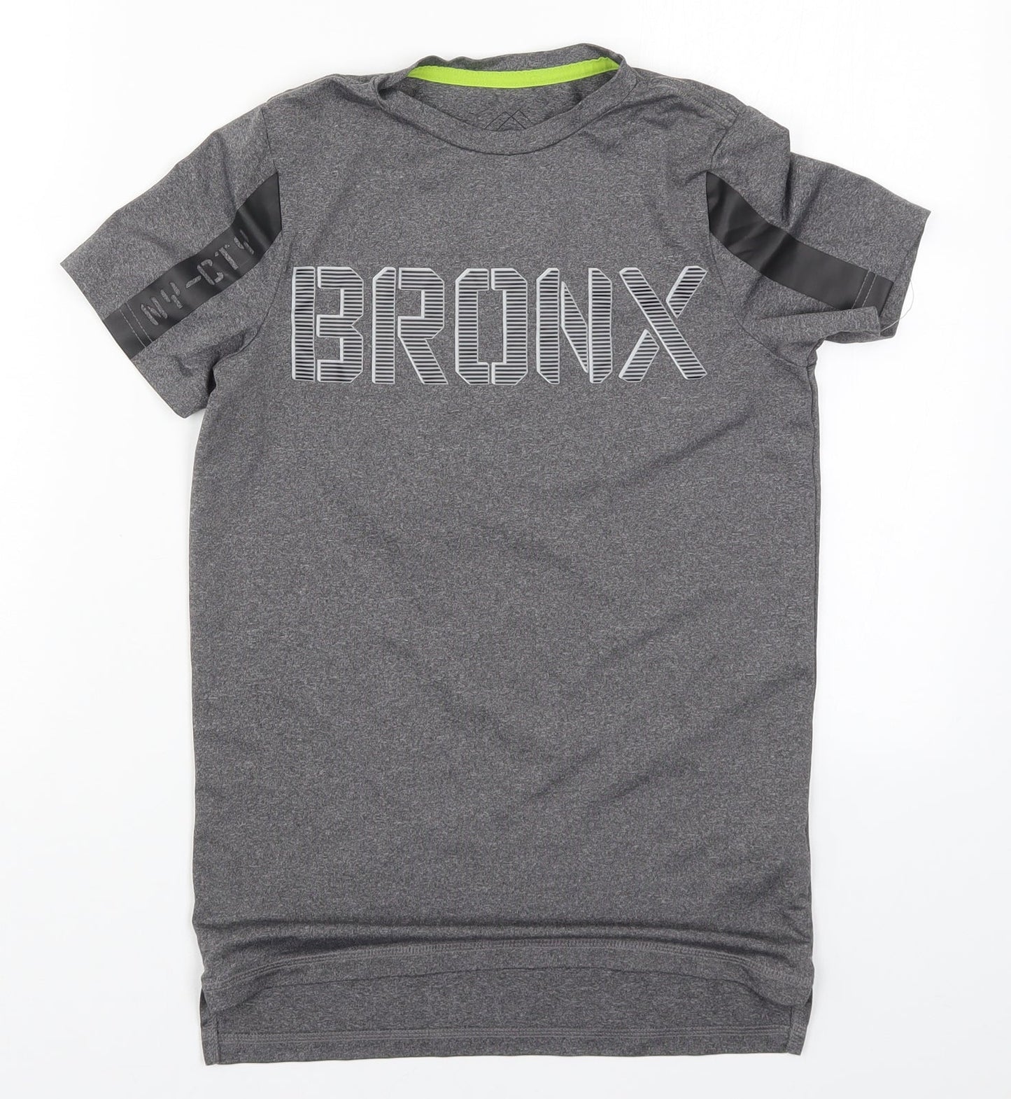 F&F Boys Grey   Basic T-Shirt Size 8-9 Years  - Bronx