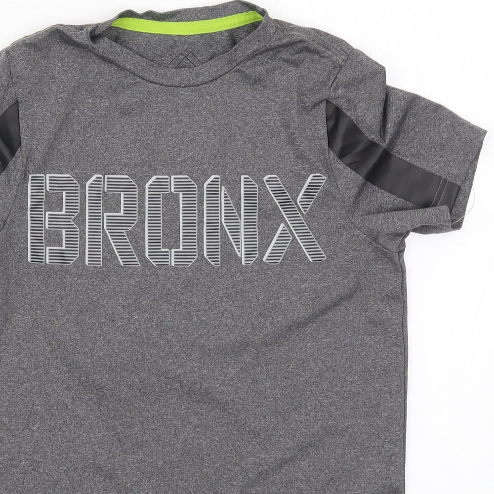 F&F Boys Grey   Basic T-Shirt Size 8-9 Years  - Bronx