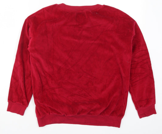 Red Herring Womens Red   Pullover Sweatshirt Size S
