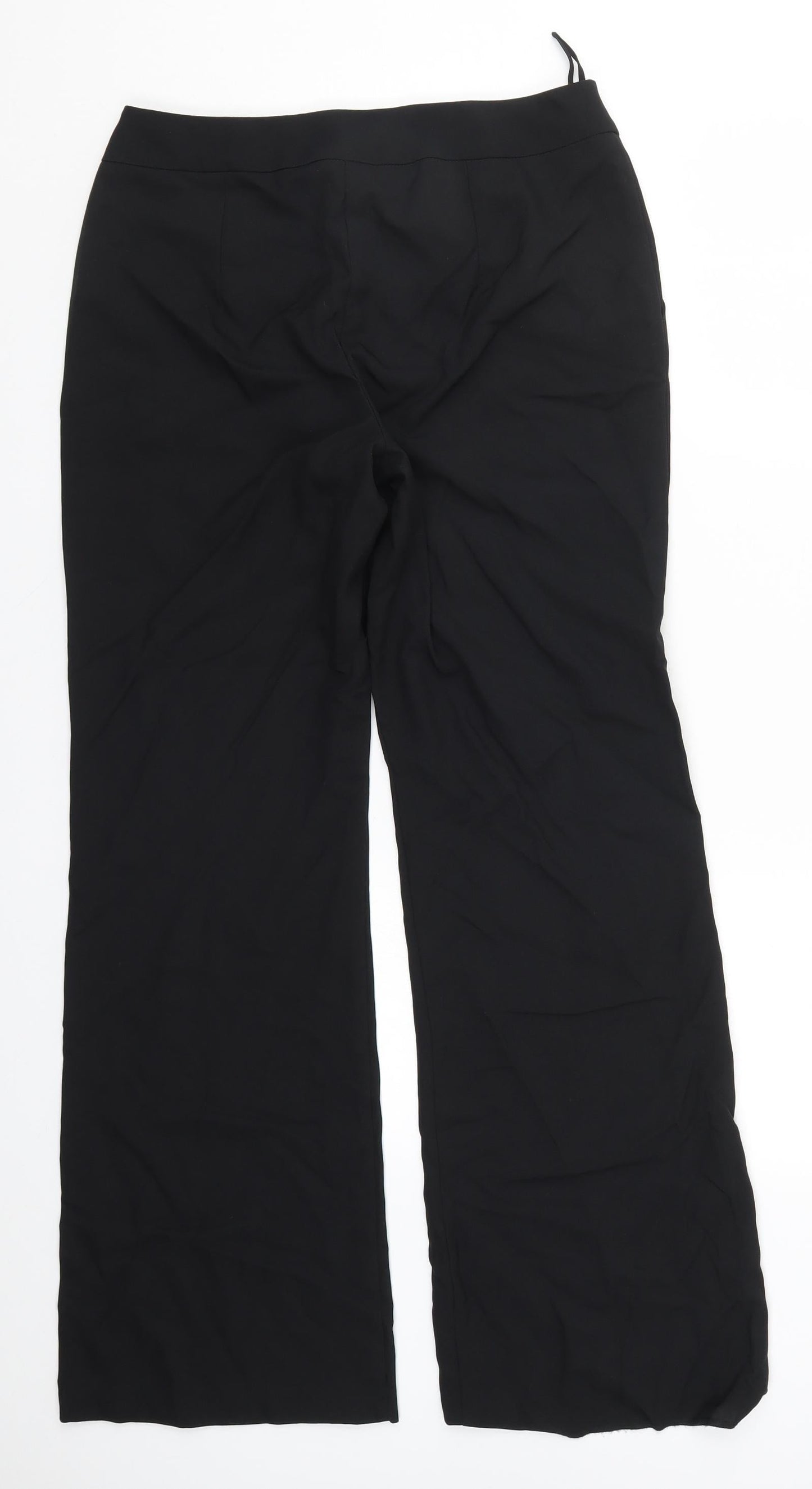Woolworths Womens Black   Trousers  Size 10 L31 in
