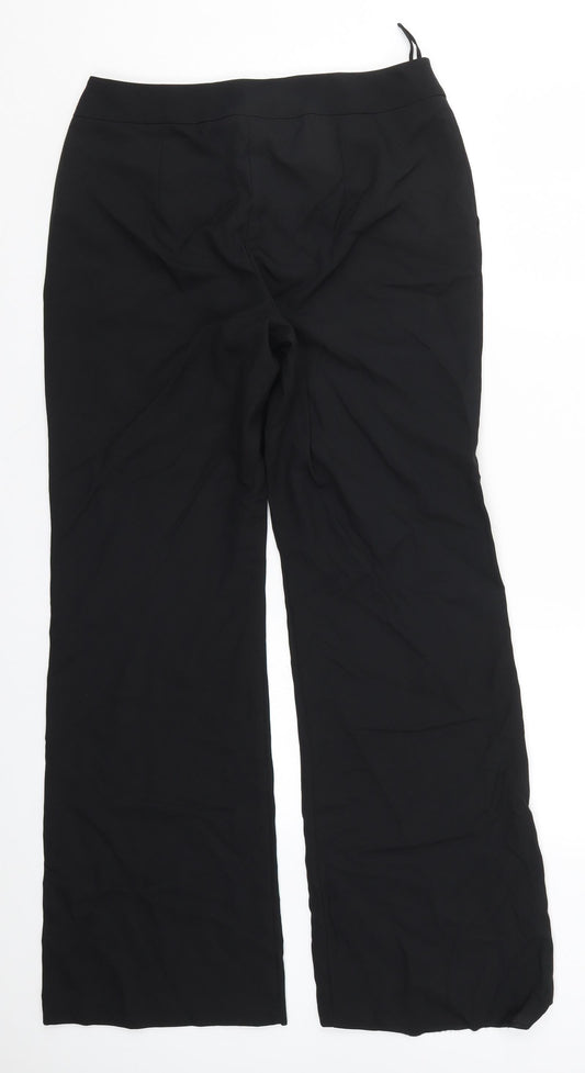 Woolworths Womens Black   Trousers  Size 10 L31 in