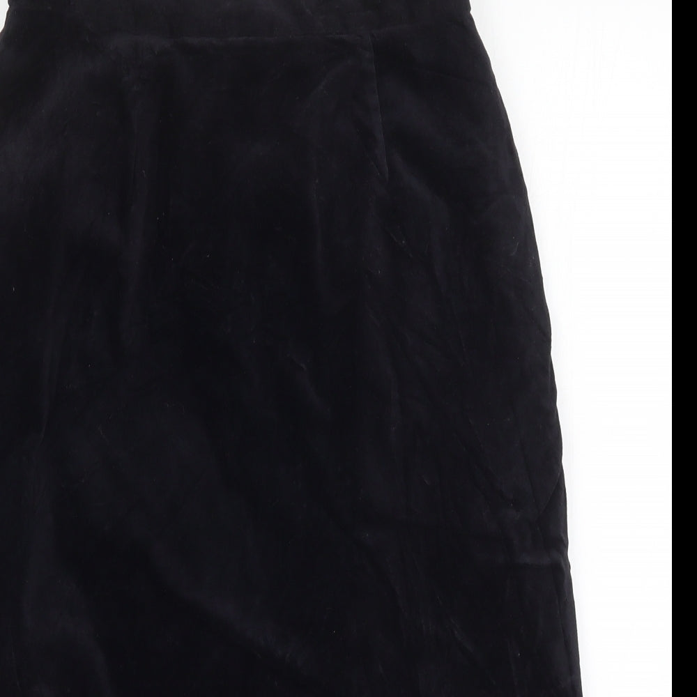 Preworn Womens Black   A-Line Skirt Size 14