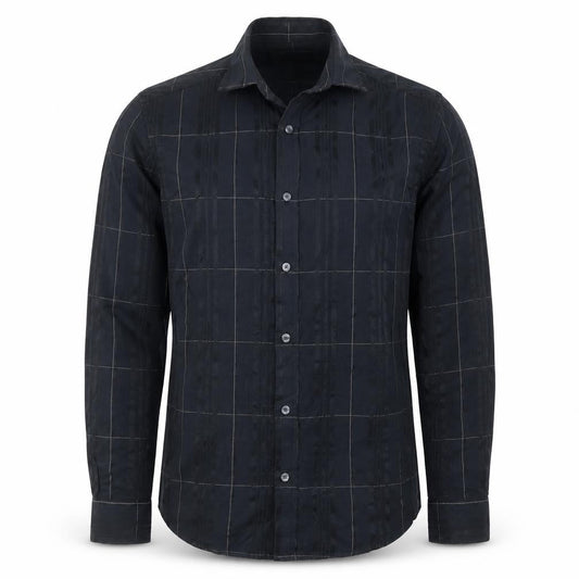 Marks and Spencer Mens Black Check   Button-Up Size S