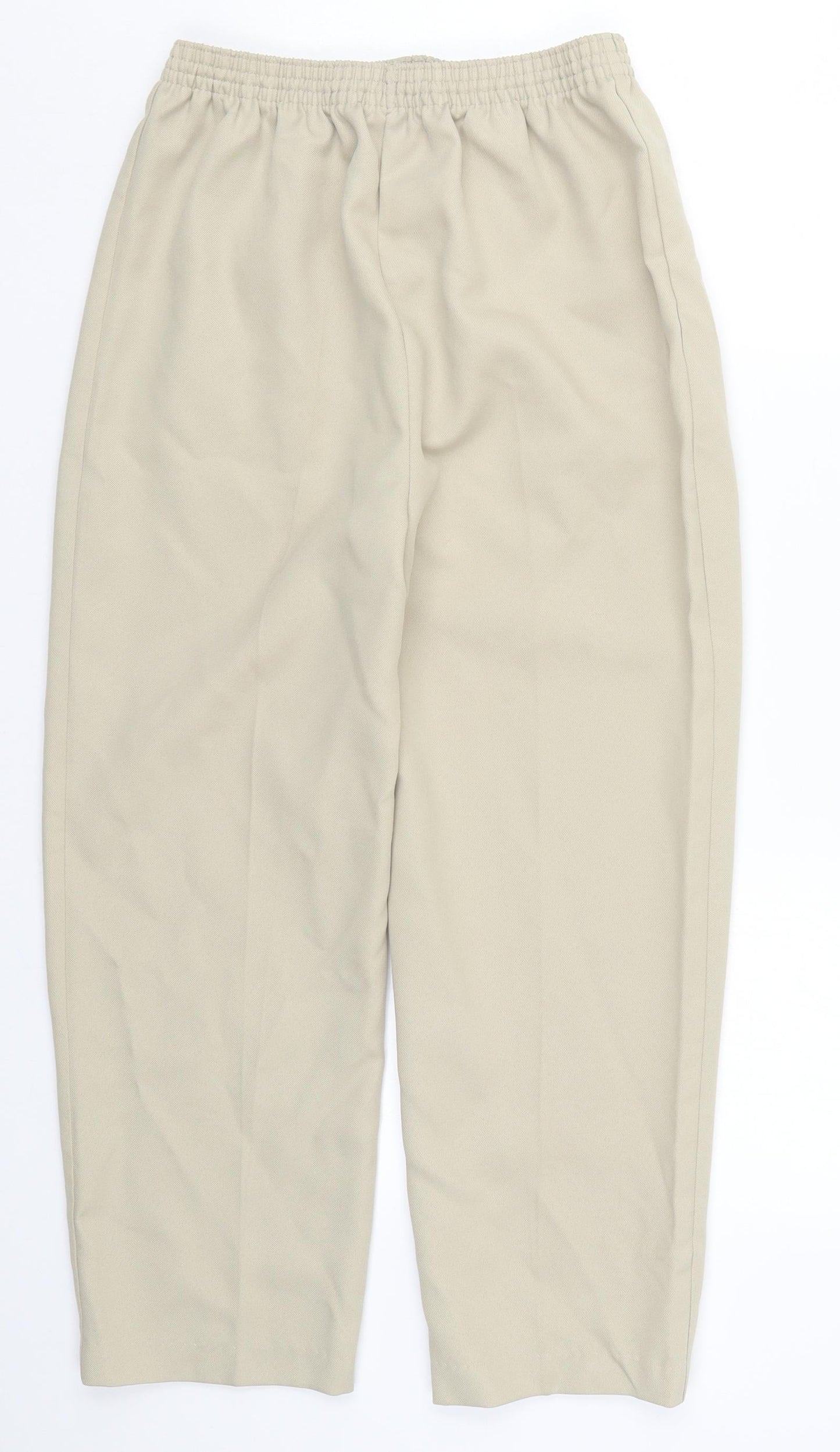 Slimma Womens Beige   Trousers  Size 12 L22.5 in